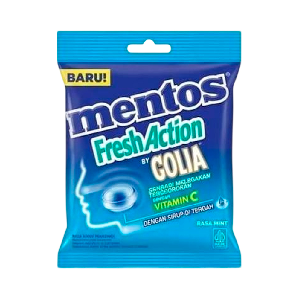 Жев.конфета Mentos Mint Mentos Fresh Action Golia  105гр