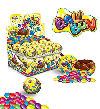 Шоколадный шар с шок. драже Ball Bon 35гр