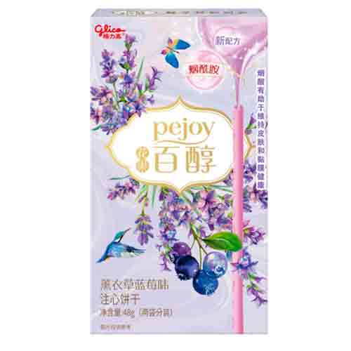 Бисквитные палочки Pejoy лаванда и голубика 48гр