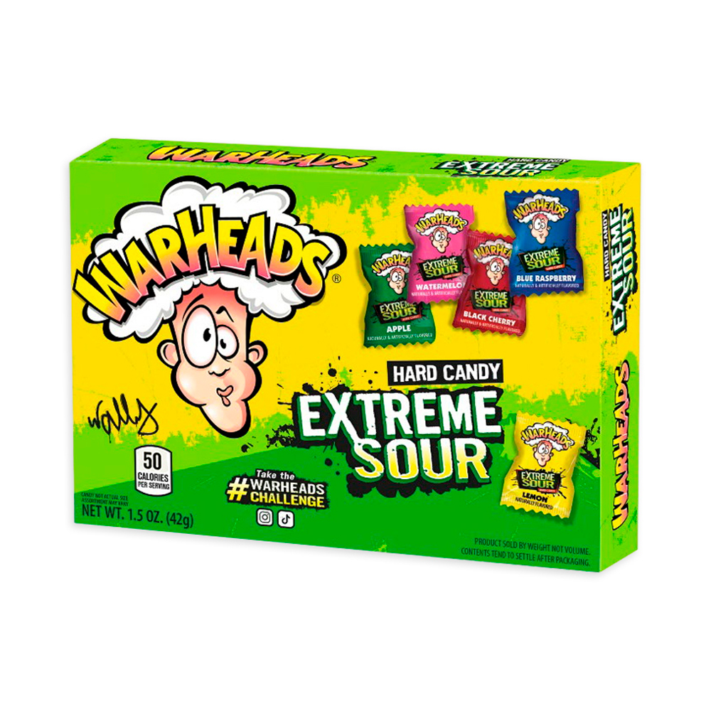 Леденцы Warheads Extreme Sour Hard Candy   43гр