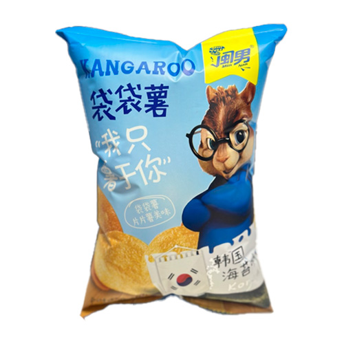 Чипсы Kangaroo со вкусом морских водорослей   56гр