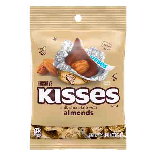 Молочный шоколад Hershey's Kisses with Almond 127гр