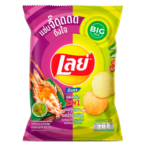 Чипсы Lay's Grilled Shrimp with Spicy Sauce   44гр