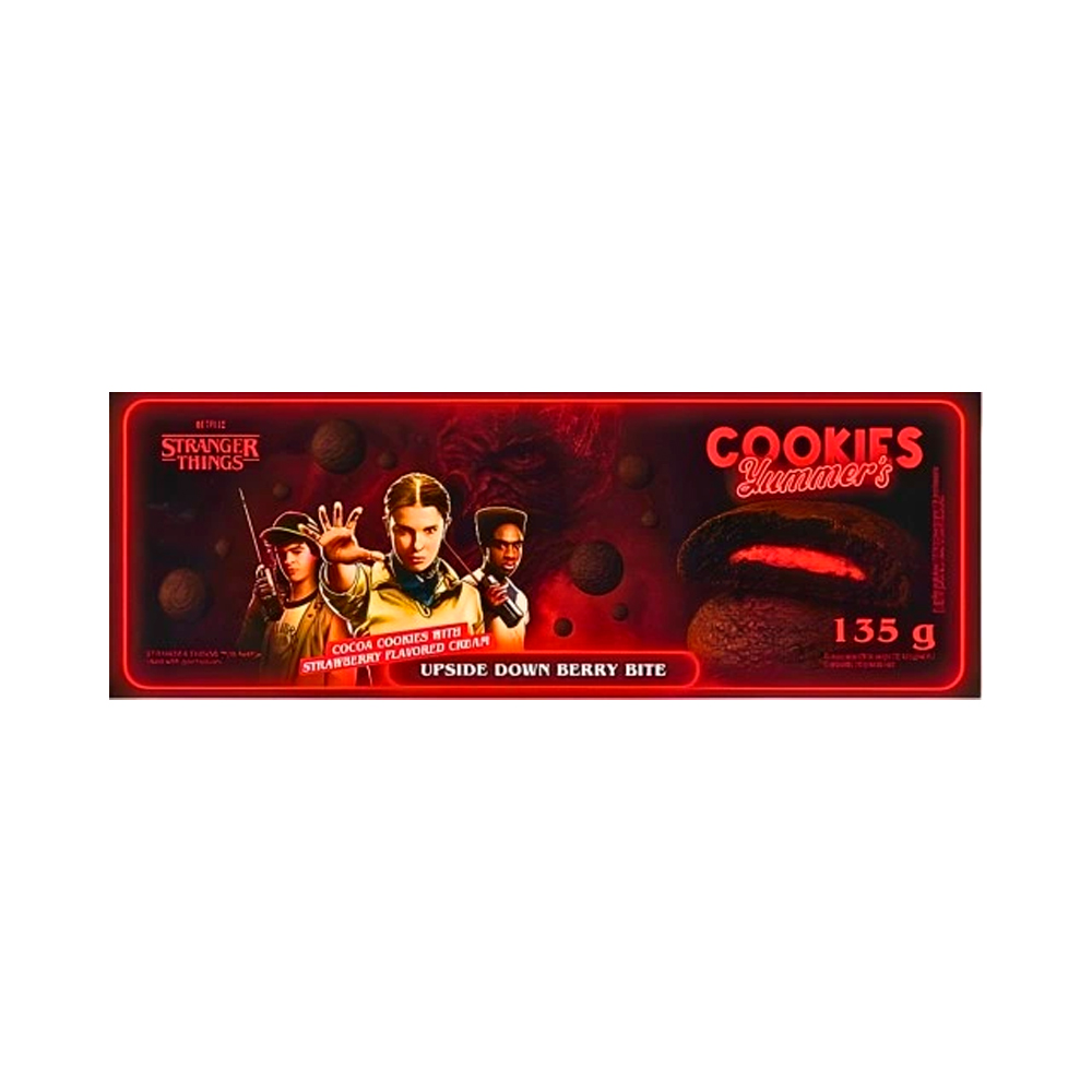 Печенье Yummer's Stranger Things Chocolate Strawberry   135гр