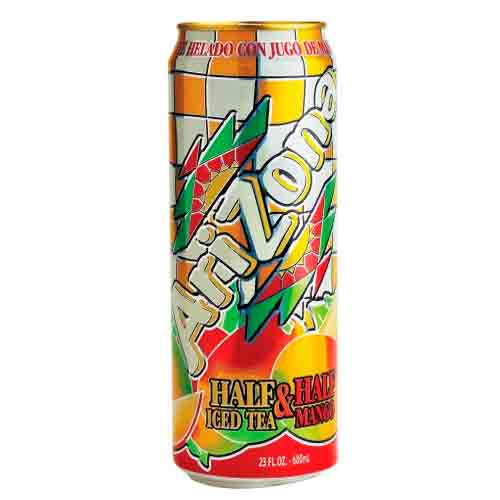 Напиток Arizona Half & half iced tea Mango 0,680л