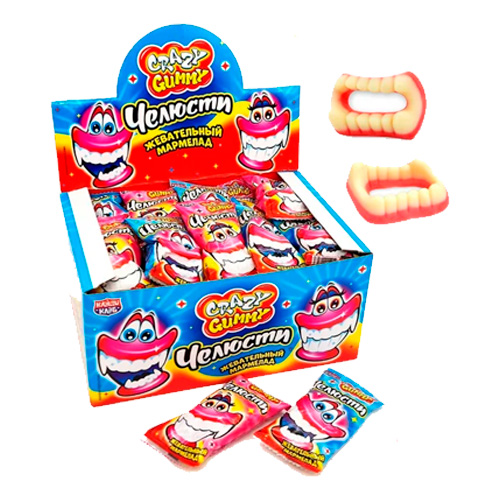 Жев.мармелад КандиКлаб Grazy Gummy Челюсти   10гр