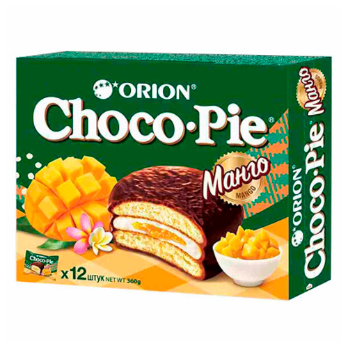 Печенье Orion Choco Pie Манго   360гр