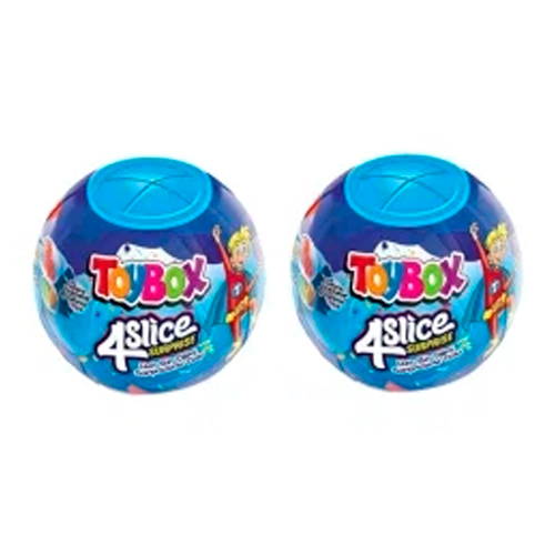 Сюрпризный мячик Toybox 4 slice для мальчиков 10гр.