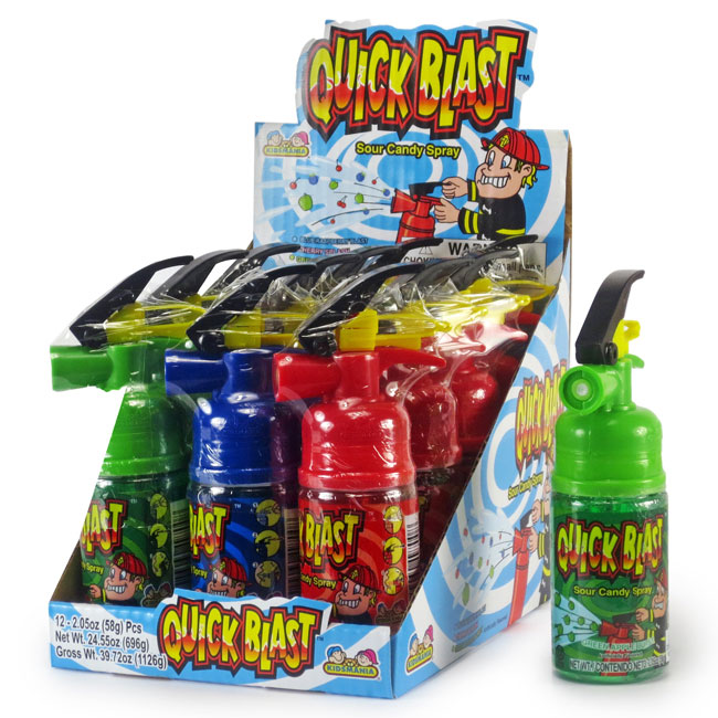 KIDSMANIA QUICK BLAST SR CNDY SPRAY Конфеты жевательные 58гр США
