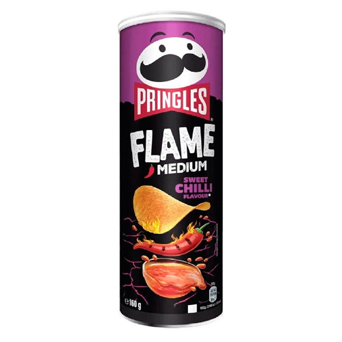 Чипсы Pringles Flame Чили и Лайм   160гр