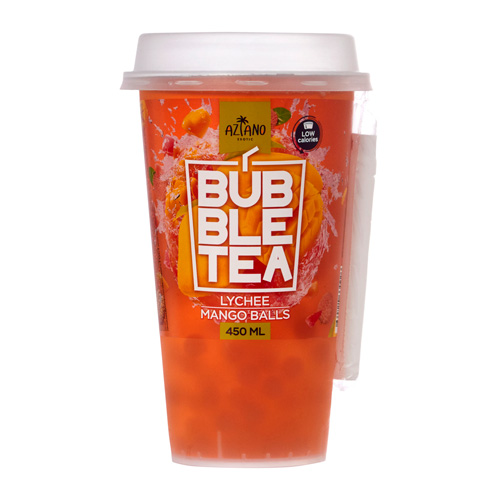 Напиток Aziano Bubble Tea Lychee Mango Balls   450мл