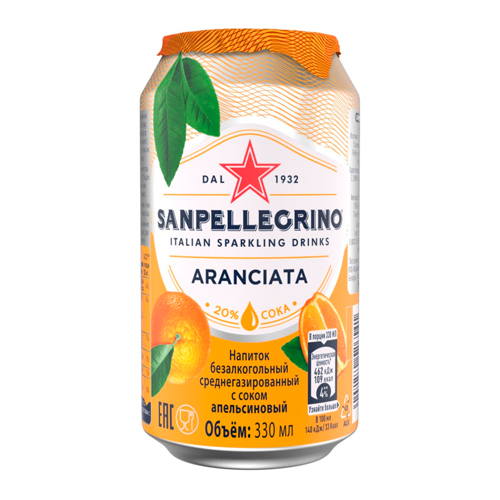 Напиток S. Pellegrino апельсин 330мл.