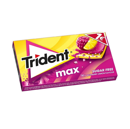 Жев.резинка Trident Max малина-лимон 23 гр Турция