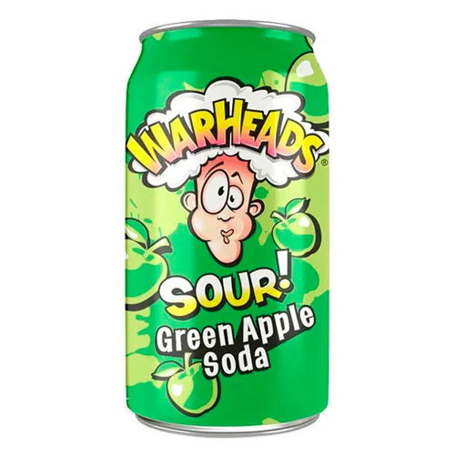 Газ.напиток Warheads Green Apple Soda  ж/б 330мл