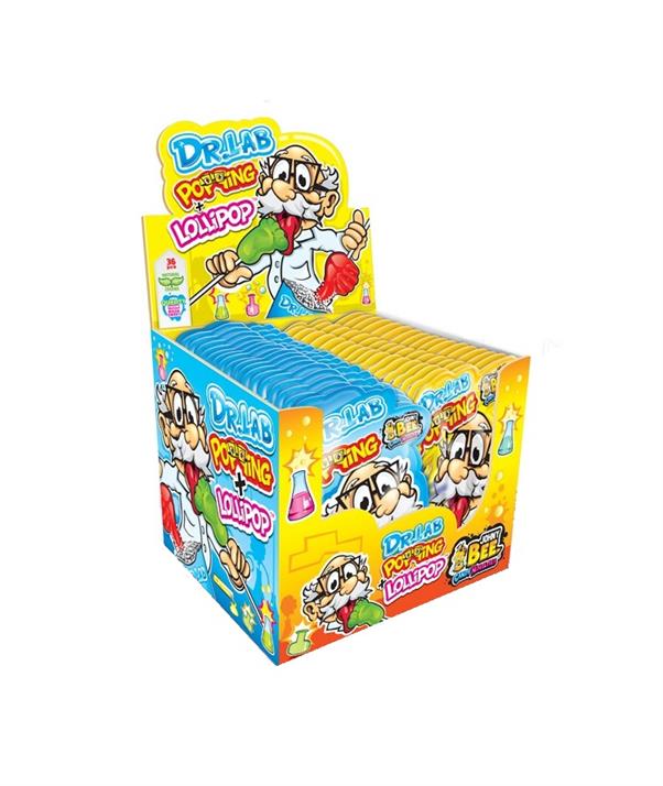 Леденец + кислая пудра Johny Bee Dr Lab Popping+Lollipop 13гр