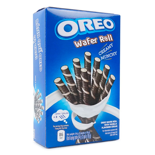 Трубочки Oreo Waffer Roll Vanilla    54гр