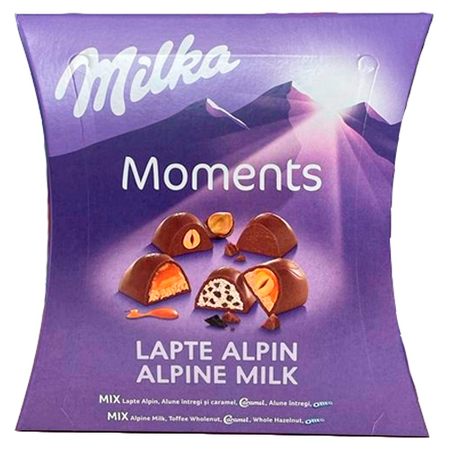Конфеты Milka Assorty Alpine Milk 169гр.