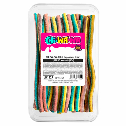 Мармелад Chi-Wa-Wa Bulk Citrus Sour Pencil 1500гр
