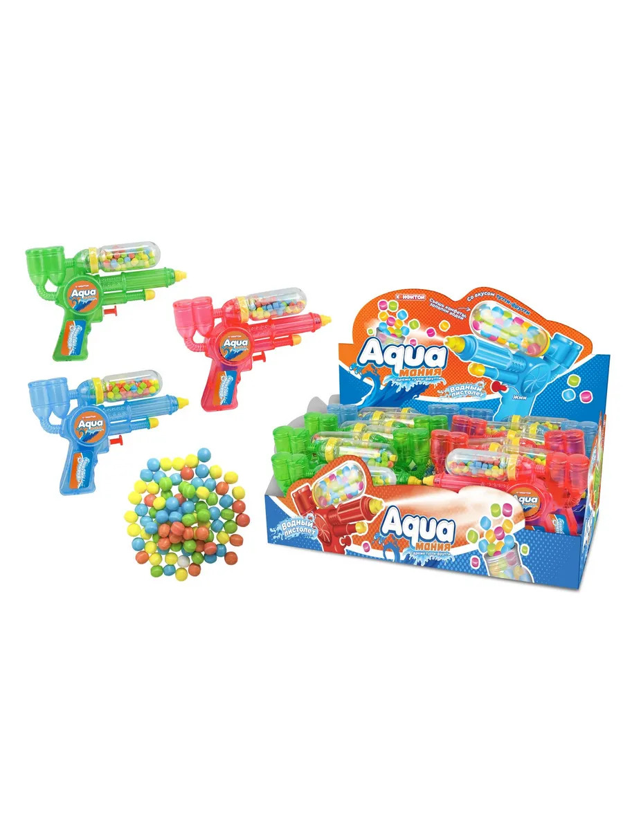 Драже Тутти-Фрутти Aqua мания водный пистолет   15гр
