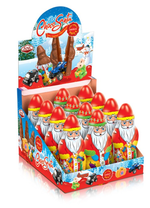 Шоколадный дед мороз New choco santa 120гр