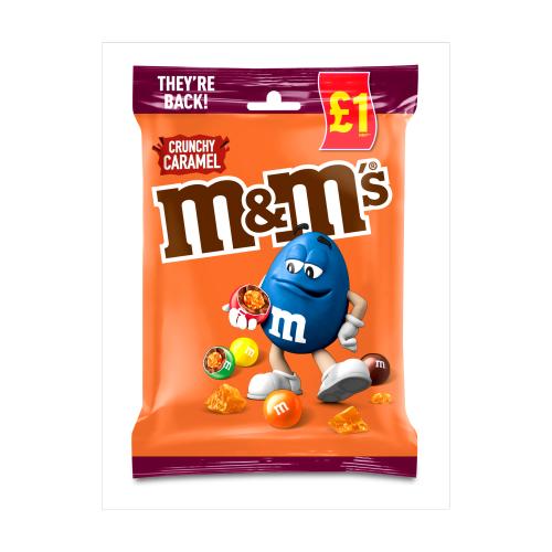 Шоколадное драже M&Ms Crunchy Caramel 80гр.
