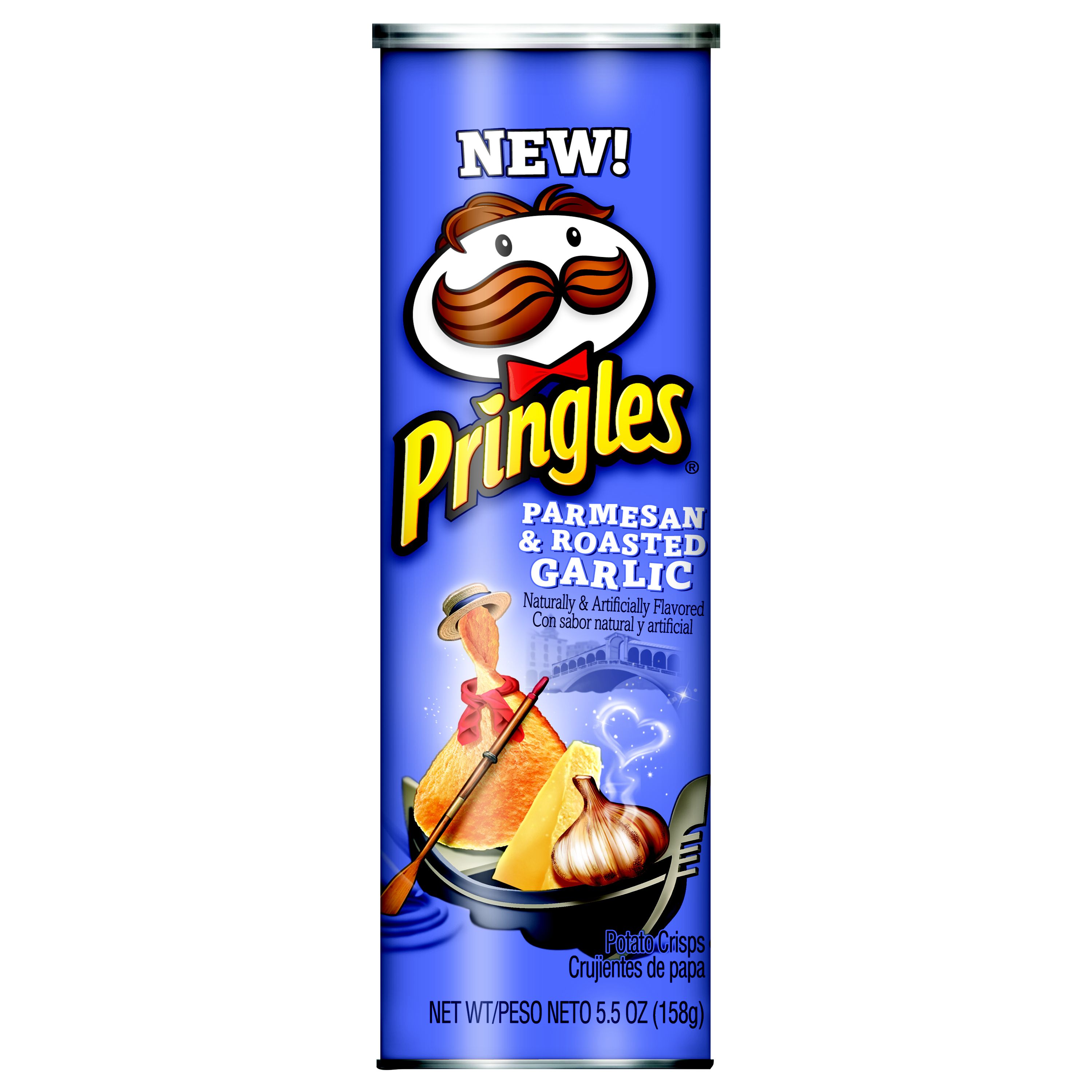 Чипсы Pringles Пармезан и чеснок   158гр