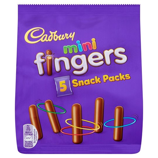 Cadbury mini finger 115,8гр