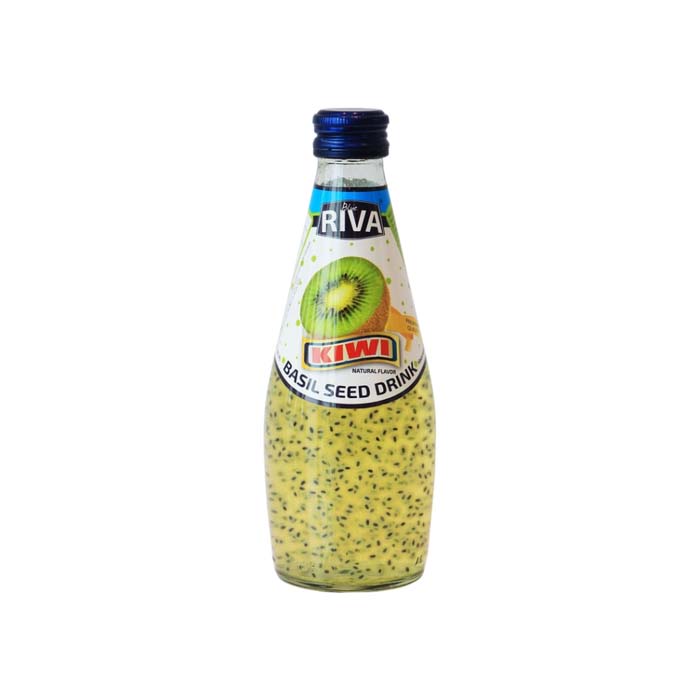 Напиток Blue Riva  с семенами базилика вкус киви 290мл. Тайланд