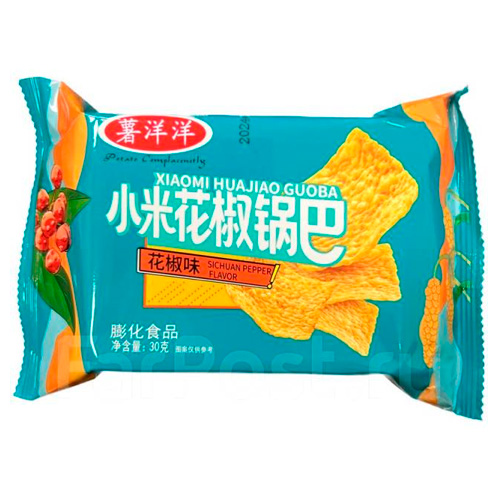 Чипсы Shuyangyang Guoba с перцем   30гр