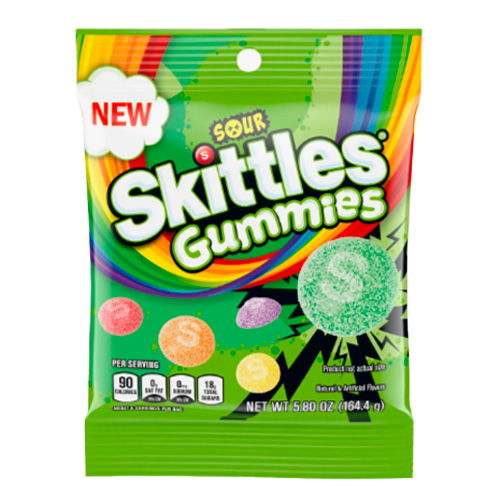 Жев.конфеты Skittles Gummies Sour   164,4гр