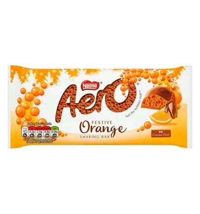 Шоколадная плитка Aero Orange 90г