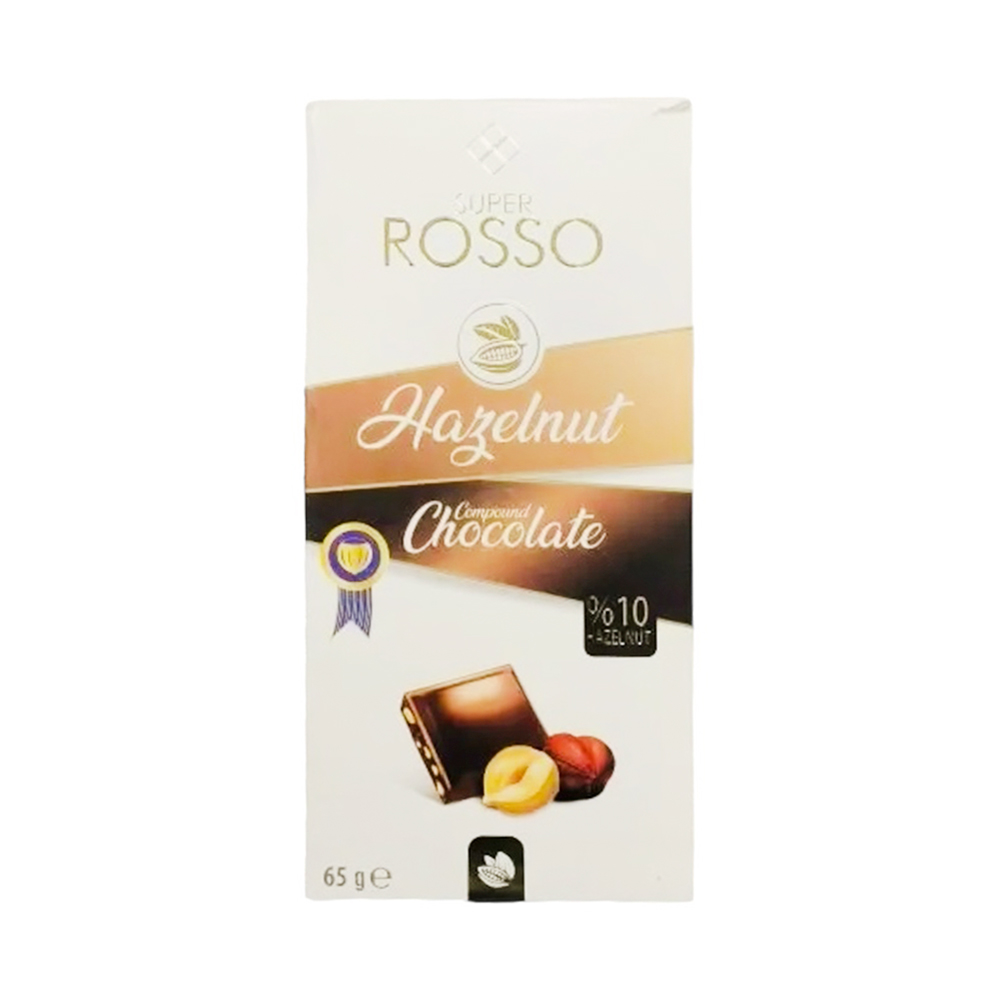 Шоколад ROSSO с фундуком   65гр