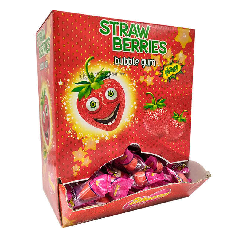 Жев.резинка Ilham Sweets Strawberries (Клубничка с кислой шипучкой)    3,5гр