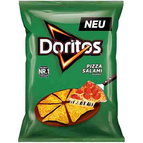 Чипсы кукурузные Doritos Пицца Салями   110гр