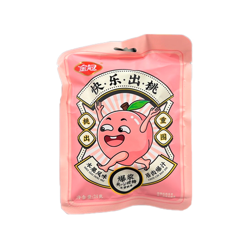 Конфеты Shui Guo Feng Wei персик 24гр