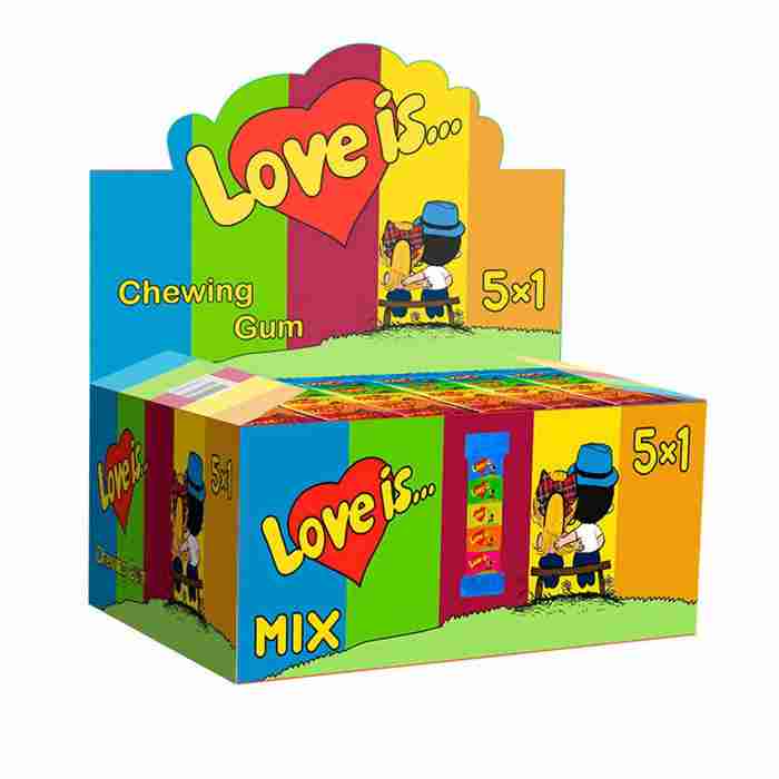 Жев.резинка Love Is ассорти вкусов Мини MIX 21г