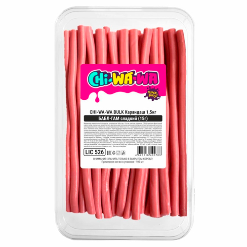 Жев. мармелад Chi-Wa-Wa Bulk Bubble Gum Sweet Pencil 1500гр