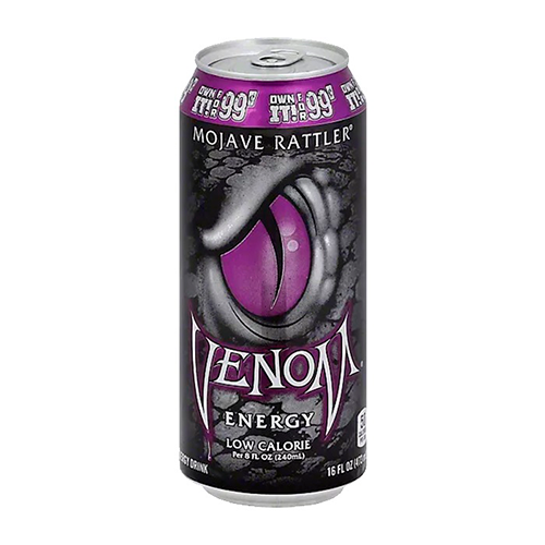 Газ. Напиток б/а тонизирующий VENOM Mojave Rattler Low Calorie 0,473 литра