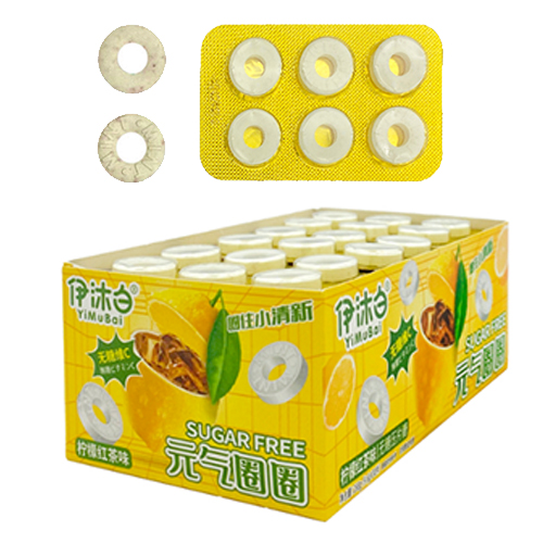 Конфеты YiMuBai со вкусом чая с лимоном   9,6гр