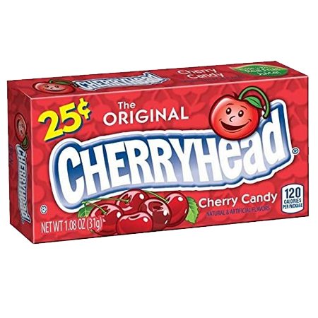 Конфеты Cherryhead Оригинал Вишня 23гр красный