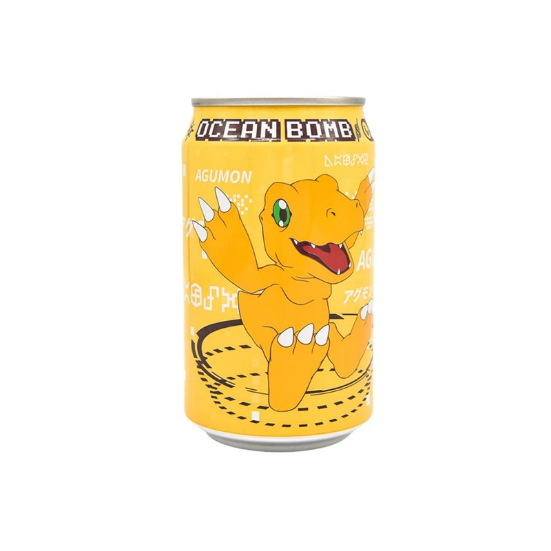 Газ.напиток Ocean Bomb Digimon Agumon со вкусом банана   330мл