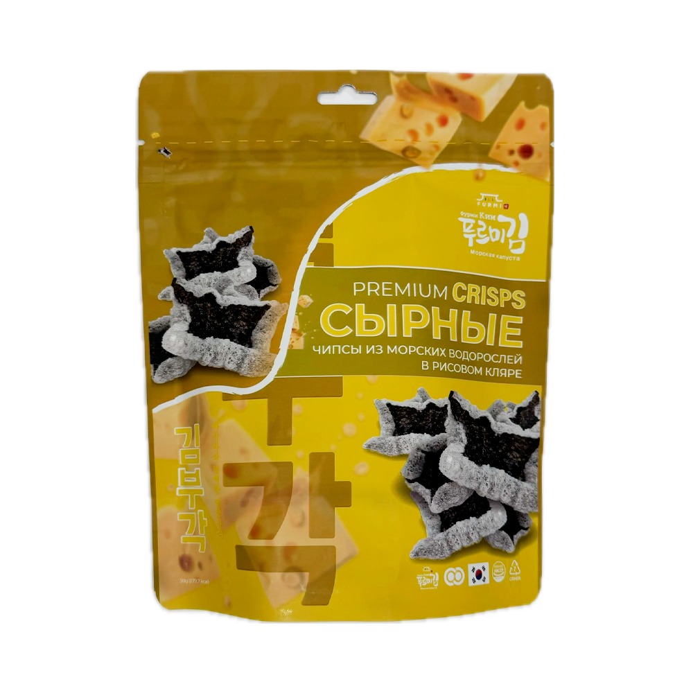 Чипсы из морских водорослей FURMI KIM со вкусом сыра   30гр