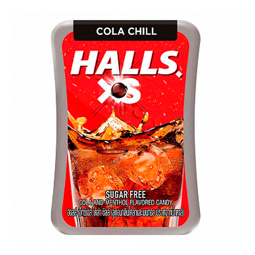 Леденцы HALLS         Cola and Menthol Sugar Free  12,6гр