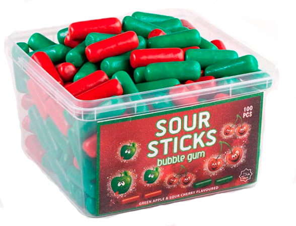 Жевательная резинка Ilham Sour Sticks 5гр (пластик)