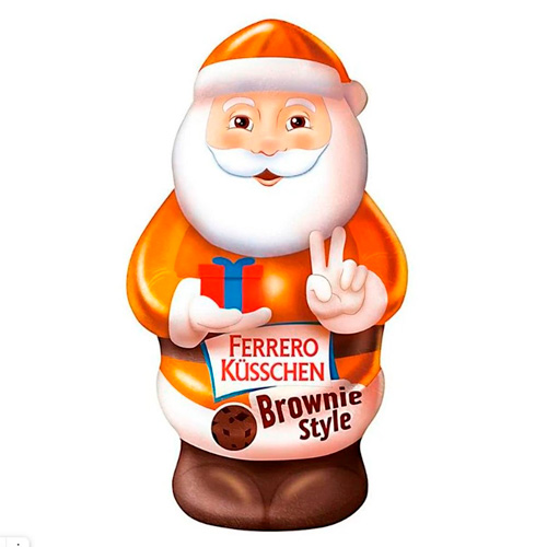 Шоколад фигурный Ferrero Santa Christmas Küsschen Weihnachtsm Brownie Style  70гр