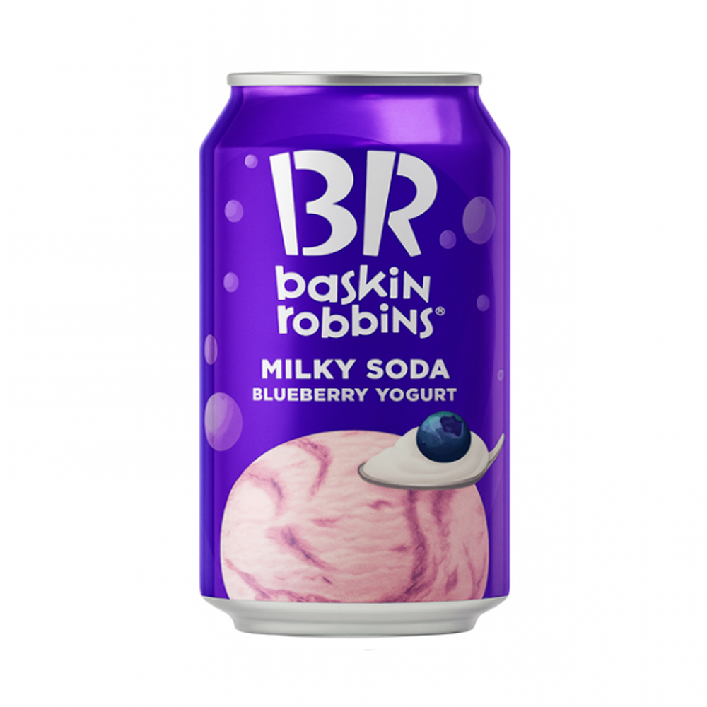 Газ.напиток Baskin Robbins Milky Soda Blueberry Yogurt    350мл