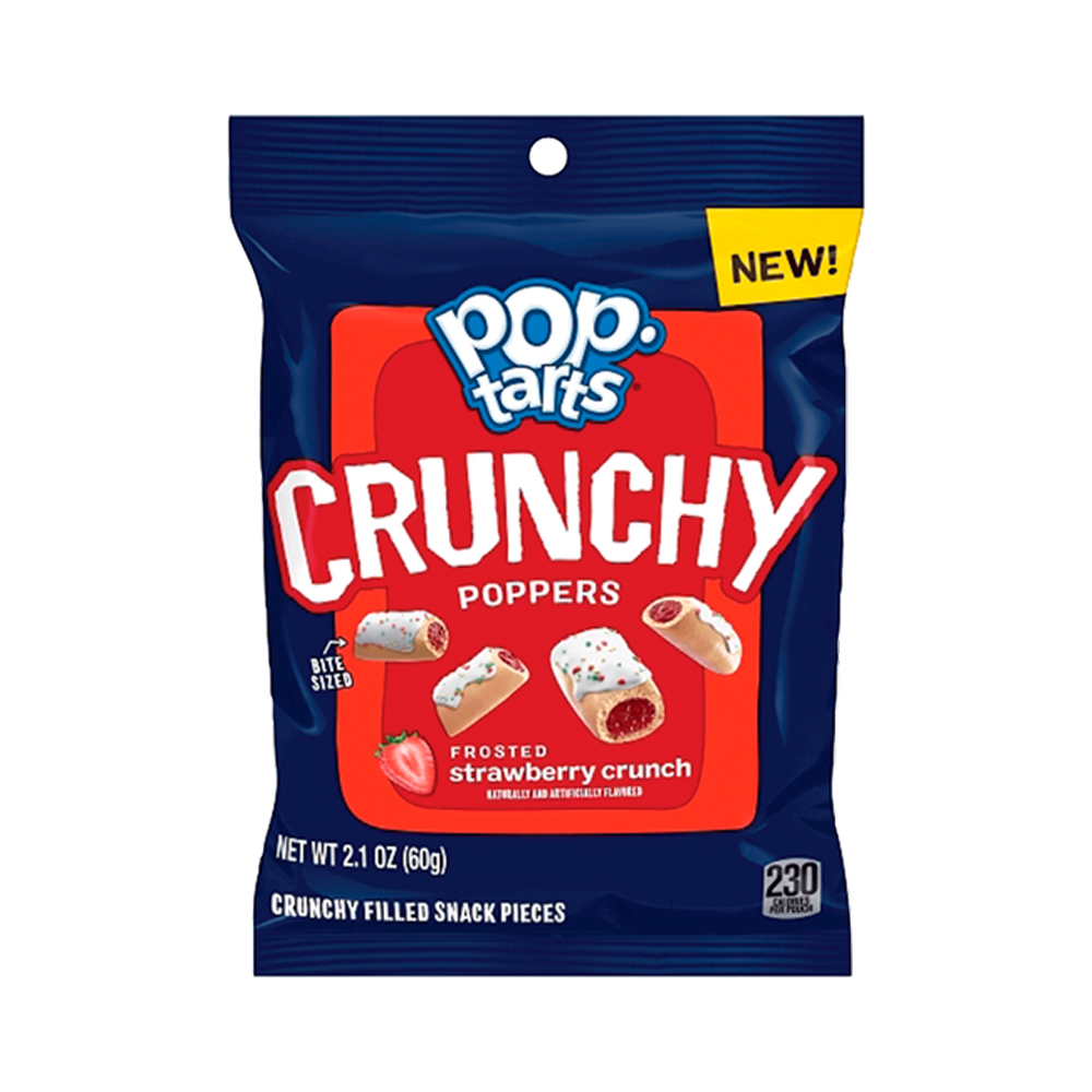 Печенье POP-TARTS Сrunchy Poppers Frosted strawberry crunch   60гр