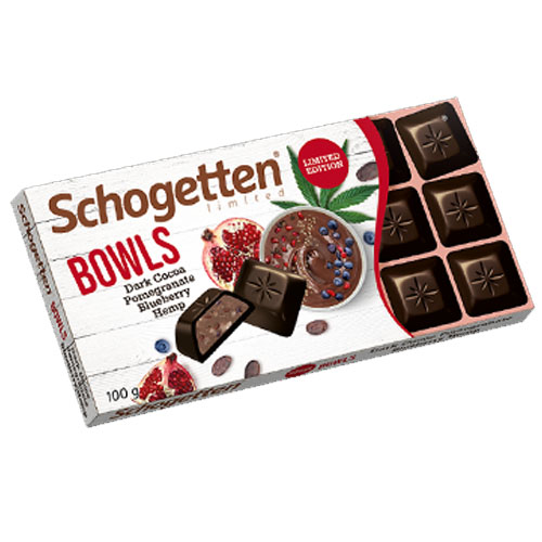 Шоколад Schogetten Dark Cocoa Pomegrante Blueberry 100гр