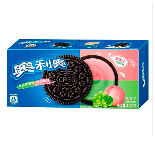 Печенье Oreo Grape & Peach   194гр