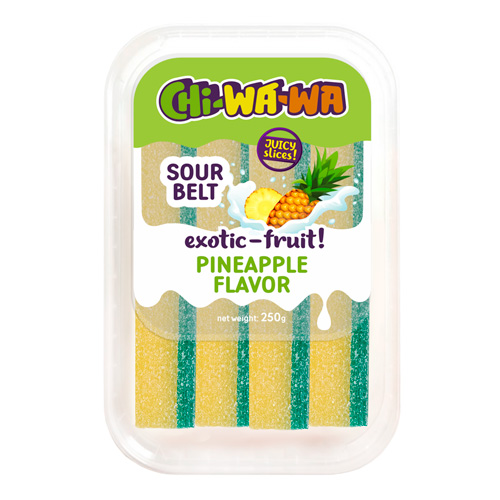 Жев.мармелад Chi-Wa-Wa Minibox Pineapple Sour Belts  250гр